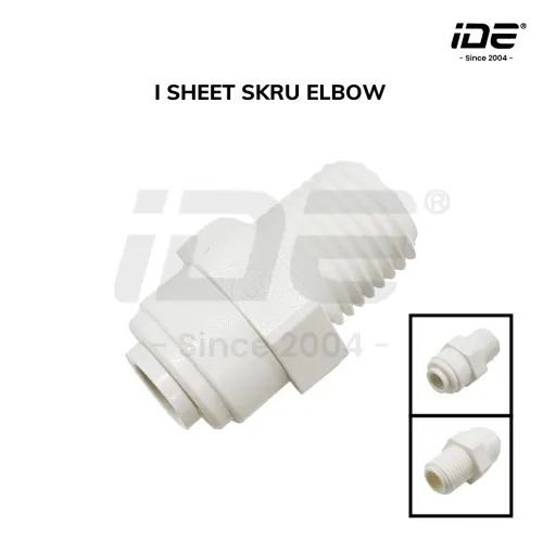 Connector I Sheet Skru Elbow