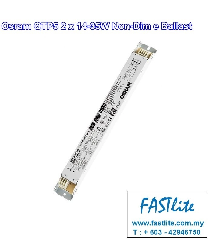 Osram Quicktronic QTP5 2 x 14-35W Electronic Ballast (Non-Dim)