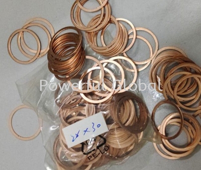 Copper Washer 25x30x1mmT