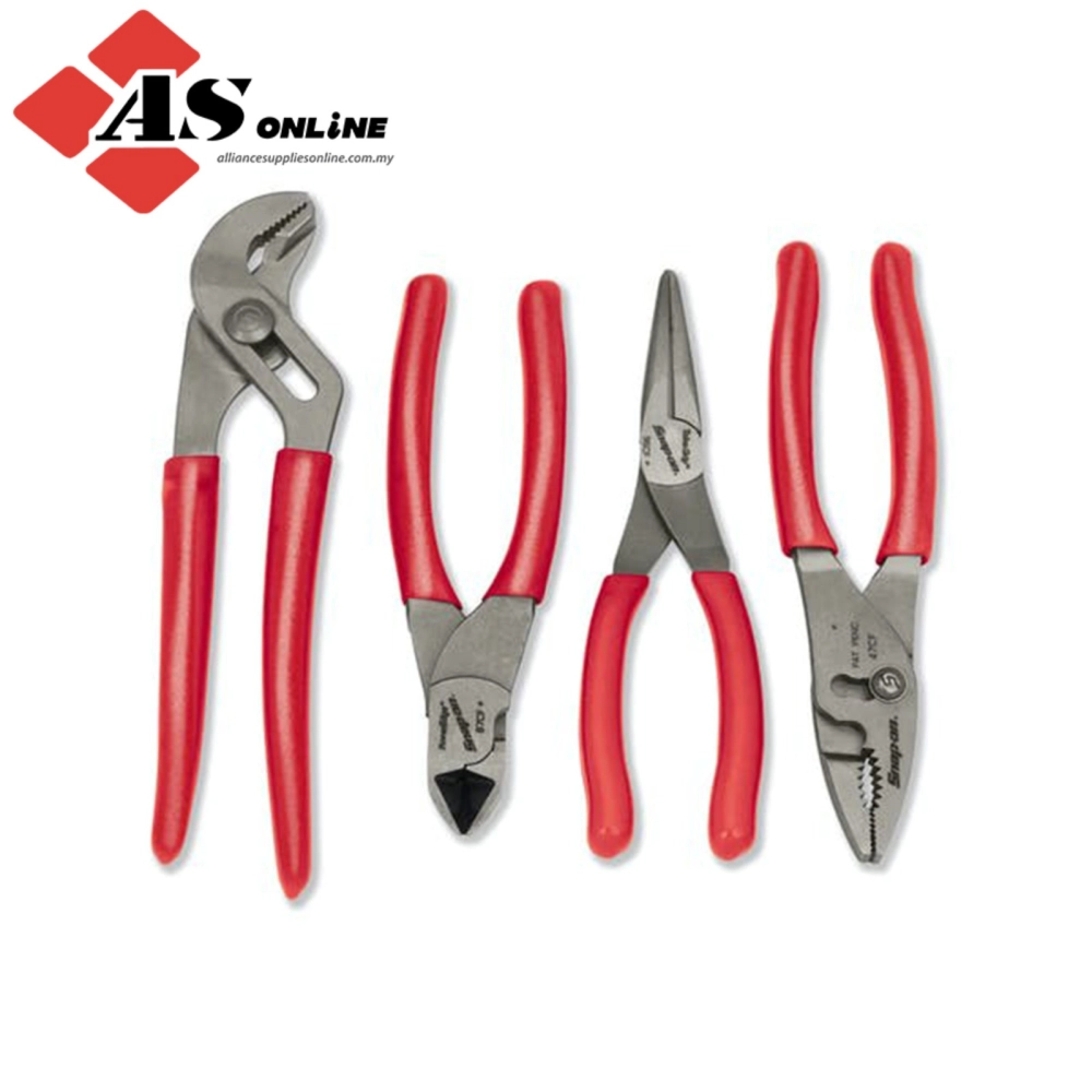 SNAP-ON 4 Pc Pliers/ Cutters Set (Red) / Model: PL400B SNAP-ON 4 Pc Pliers/ Cutters Set (Red) / Model: PL400B