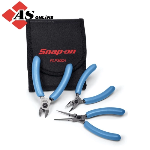 SNAP-ON 3 pc Precision Pliers Set / Model: PLP300APB