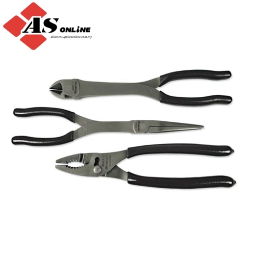 SNAP-ON 3 pc Heavy-Duty Pliers Set (Black) / Model: PL330ACFBK