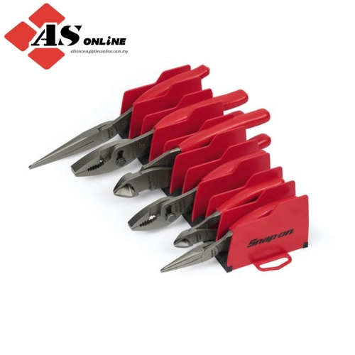 SNAP-ON 6 pc Essential Pliers Set (Red) / Model: PL600ES1RK