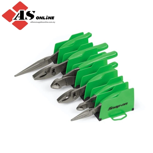 SNAP-ON 6 pc Essential Pliers Set, Green / Model: PL600ES1RKG