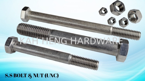 ׸˿߷ UNC S.S.BOLT & NUTS  BOLTS & NUTS & COACH SCREW & WASHER Selangor, Malaysia, Kuala Lumpur (KL), Klang Supplier, Suppliers, Supply, Supplies | Kah Heng Hardware Sdn Bhd