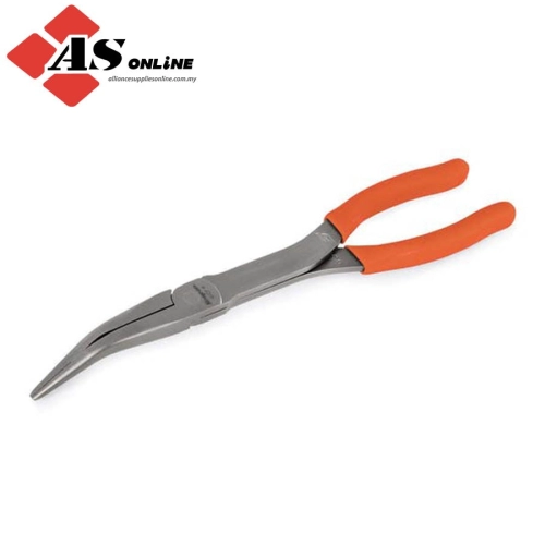 SNAP-ON 11" Talon Grip Long Neck 35° Bent Needle Nose Pliers (Orange) / Model: 411CFO