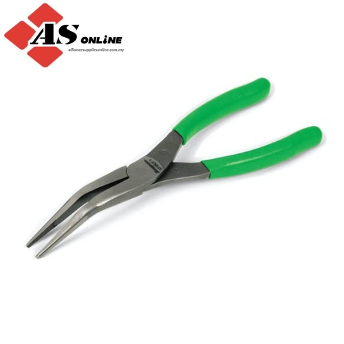 SNAP-ON 8" Talon Grip 35° Bent Needle Nose Pliers (Green) / Model: 9735CFG