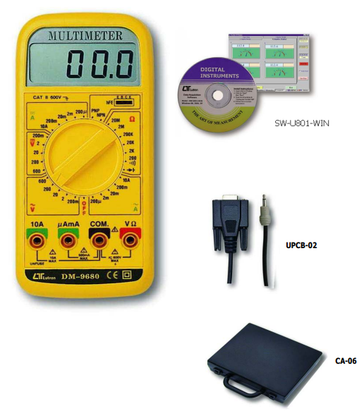 LUTRON DM-9680 KITS, MULTIMETER  DMM, Mulitimeter Lutron Selangor, Penang, Malaysia, Kuala Lumpur (KL), Petaling Jaya (PJ), Butterworth Supplier, Suppliers, Supply, Supplies | MOBICON-REMOTE ELECTRONIC SDN BHD