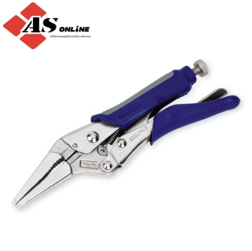 SNAP-ON 6" Soft Grip Long Nose Locking Pliers (Blue-Point) / Model: BSGLP6LN