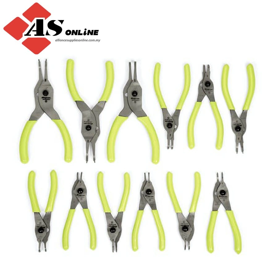 12 pc Snap Ring Pliers Set (Green)