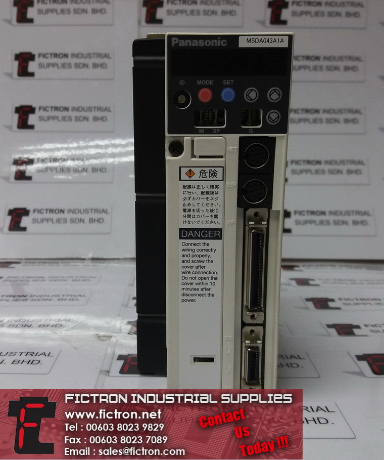 MSDA043A1A PANASONIC 230VAC to 106V 400W 0-300.3Hz AC Servo Driver Supply Repair Malaysia Singapore Indonesia USA Thailand