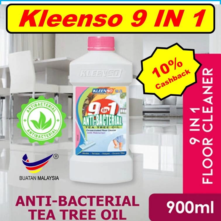 （杀菌洗地水）Kleenso 9 in 1 Anti-Bacterial Floor Cleaner ±900ml/Sabun Cuci Lantai