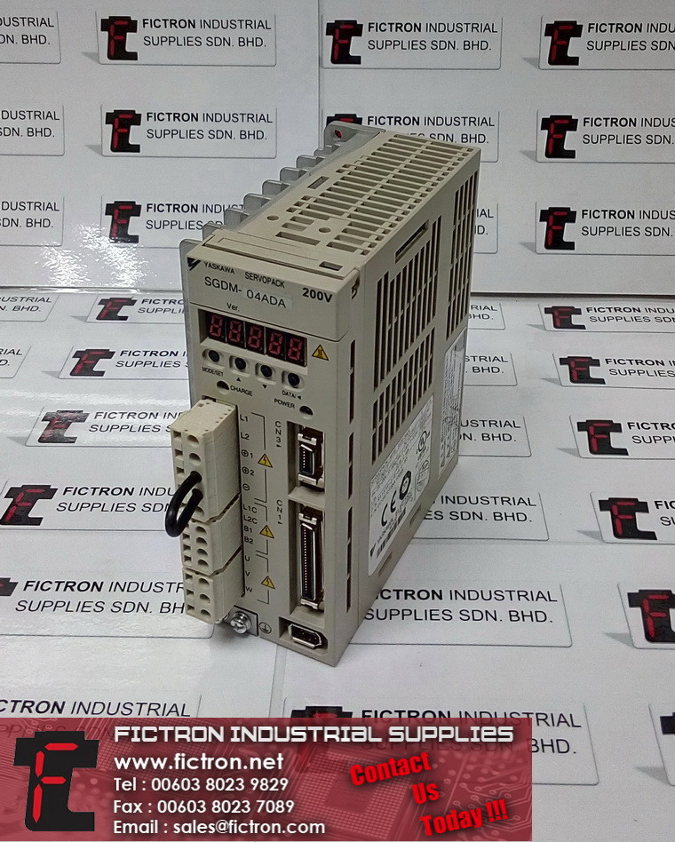 SGDM-04ADA SGDM04ADA SERVOPACK YASKAWA 0.4kW 300Hz 3Ph AC Servo Drive Supply Repair Malaysia Singapore Indonesia USA Thailand