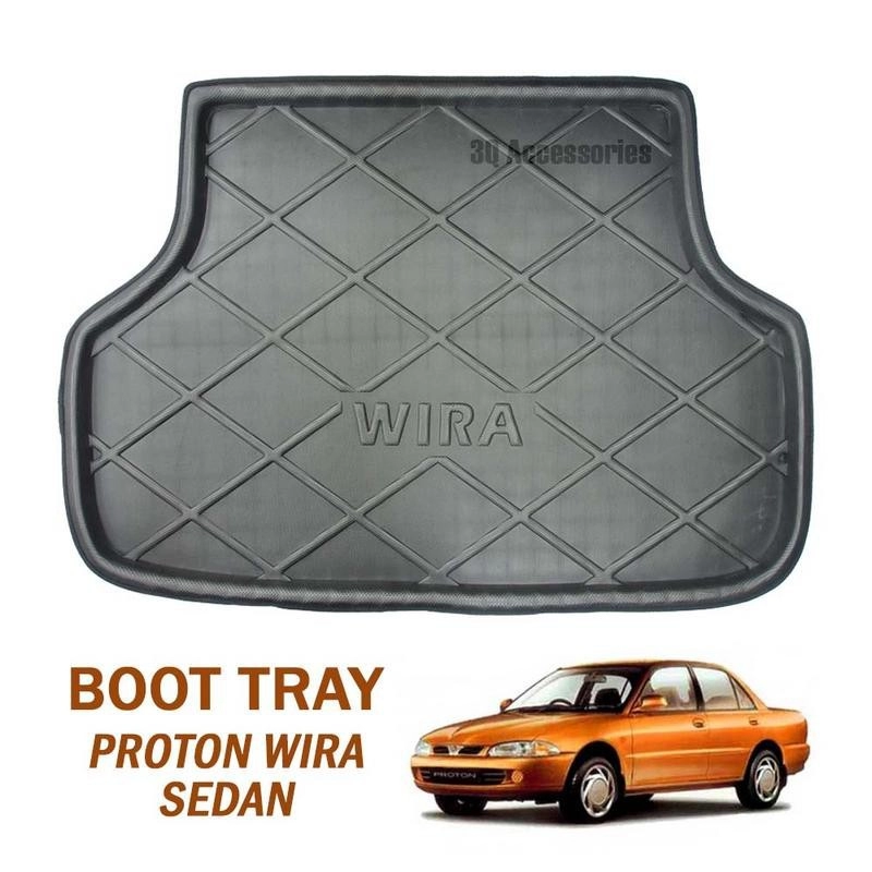 Car Boot Tray Luggage Cargo Trunk Tray For Proton Wira Sedan