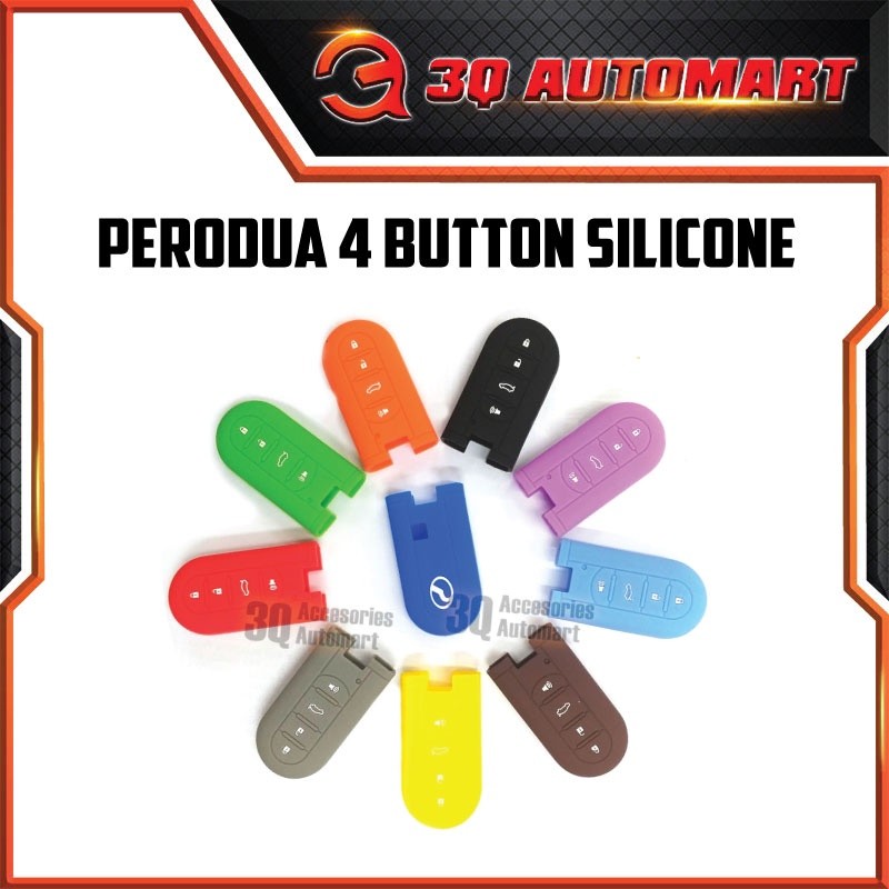 Silicone Key Cover Perodua Axia Bezza Myvi 2018