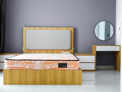 Master Bedroom Design- Bedframe, Side Table, Dresser- Interior Design Ideas -Home Renovation-Residential-D'Suites Akasia Horizion Hills Iskandar Puteri Johor Bahru JB