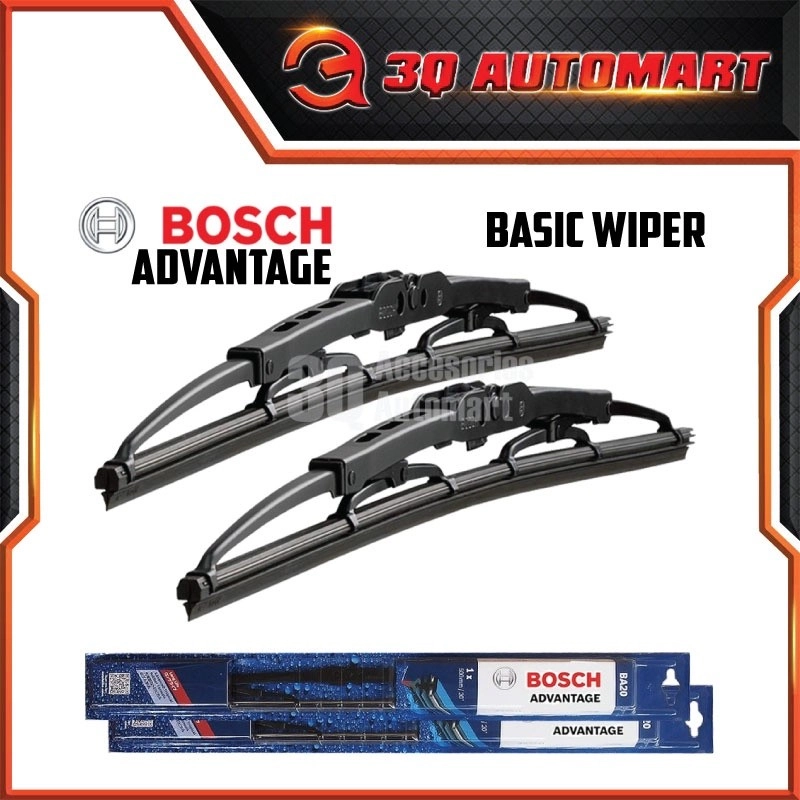 Bosch Advantage Wiper Blade - Compatible with all U-Hook Type (SATU BATANG SHJ) myvi kancil axia wira alza bezza waja