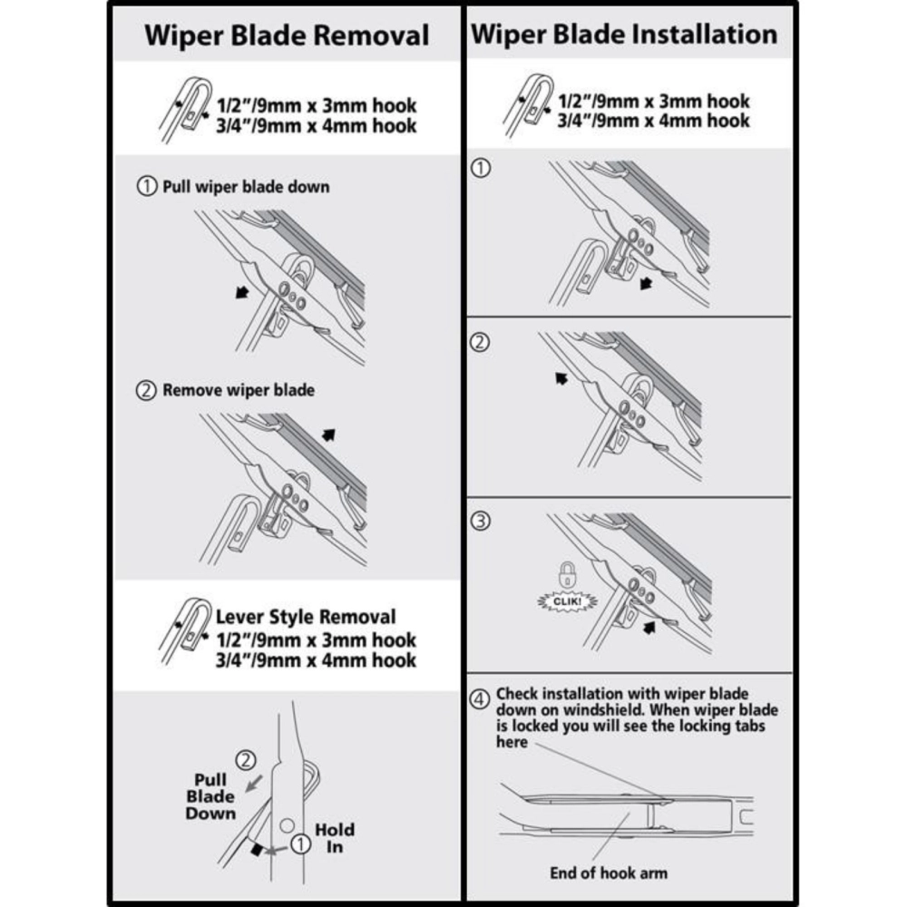 Bosch Advantage Wiper Blade - Compatible with all U-Hook Type (SATU BATANG SHJ) myvi kancil axia wira alza bezza waja