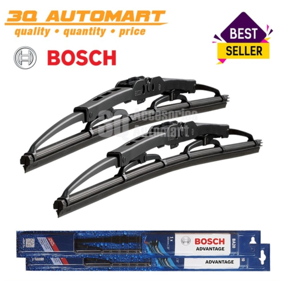 Bosch Advantage Wiper Blade - Compatible with all U-Hook Type (SATU BATANG SHJ) myvi kancil axia wira alza bezza waja