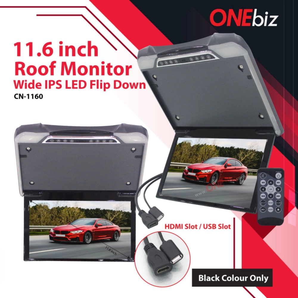 11.6 inch Roof Monitor Wide IPS LED Flip Down CN-1160