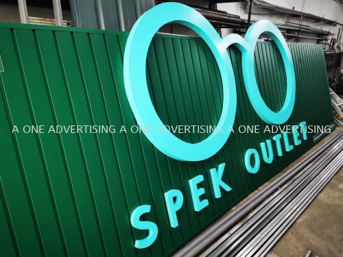 *Spek Outlet* 3D Box Up Signboard