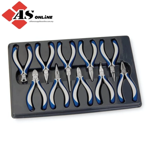 SNAP-ON 10 pc Miniature Pliers and Cutters Set (Blue-Point) / Model: BMPL1000