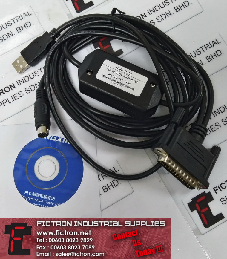 USB-SC09 USBSC09 MITSUBISHI Programming Cable Supply Malaysia Singapore Indonesia USA Thailand