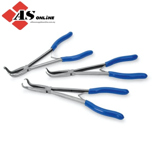 SNAP-ON 3 pc Extended Reach Hose Grip Pliers Set (Blue-Point) / Model: BDGPL300HG