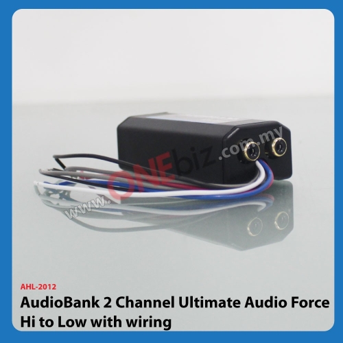 AudioBank 2 Channel Ultimate Audio Force Hi to Low with wiring AHL-2012