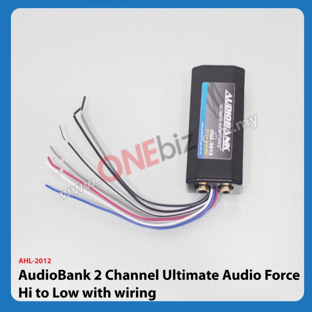 AudioBank 2 Channel Ultimate Audio Force Hi to Low with wiring AHL-2012