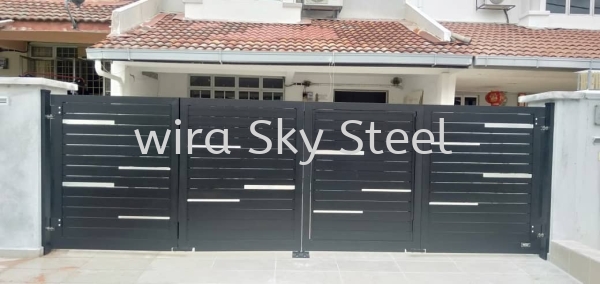 102 Inline, Netting, Glass Series Aluminium Trackless Folding Gate Selangor, Malaysia, Kuala Lumpur (KL), Semenyih Supplier, Suppliers, Supply, Supplies | Wira Sky Steel Sdn Bhd