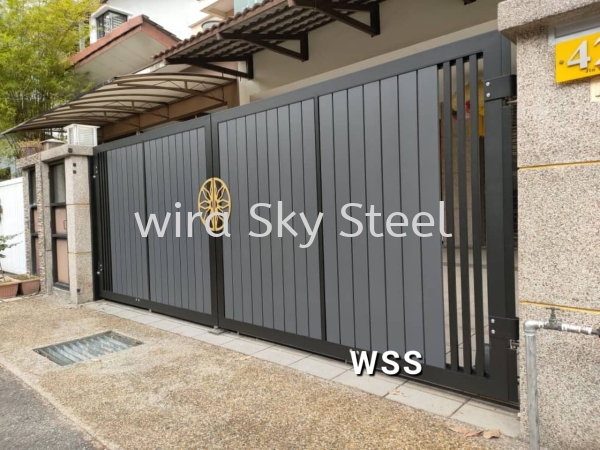 Aluminium Swing Gate Aluminium Gate Simple Series Selangor, Malaysia, Kuala Lumpur (KL), Semenyih Supplier, Suppliers, Supply, Supplies | Wira Sky Steel Sdn Bhd