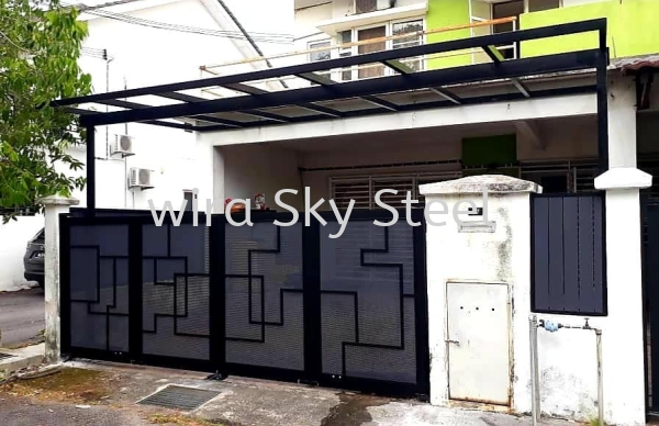 106 Inline, Netting, Glass Series Aluminium Trackless Folding Gate Selangor, Malaysia, Kuala Lumpur (KL), Semenyih Supplier, Suppliers, Supply, Supplies | Wira Sky Steel Sdn Bhd