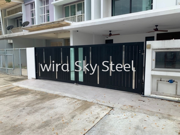 113 Inline, Netting, Glass Series Aluminium Trackless Folding Gate Selangor, Malaysia, Kuala Lumpur (KL), Semenyih Supplier, Suppliers, Supply, Supplies | Wira Sky Steel Sdn Bhd