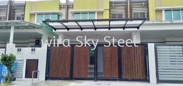 49 Simple Series Aluminium Trackless Folding Gate Selangor, Malaysia, Kuala Lumpur (KL), Semenyih Supplier, Suppliers, Supply, Supplies | Wira Sky Steel Sdn Bhd