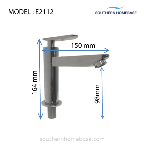 BATHROOM BASIN TAP ELITE E2112 Tap Bathroom Johor Bahru (JB) Supplier, Supply | Southern Homebase Sdn Bhd