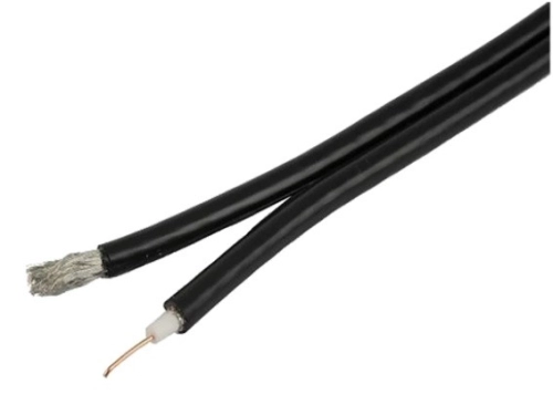  913-5073 - RS PRO Black Unterminated to Unterminated RG6 Coaxial Cable, 75 Ω 10.7mm OD 100m