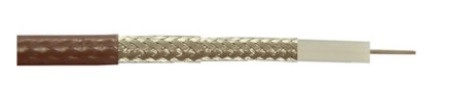 906-0613 - RS PRO Brown Unterminated to Unterminated RG142 Coaxial Cable, 50 Ω 5mm OD 100m