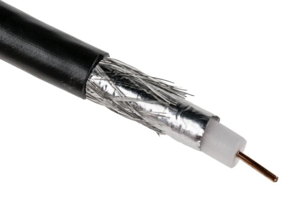  913-5051 - RS PRO Black Unterminated to Unterminated RG6 Coaxial Cable, 75 Ω 6.5mm OD 100m