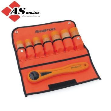 SNAP-ON Non-Conductive Composite Ratchet and Socket Set / Model: IHT208K