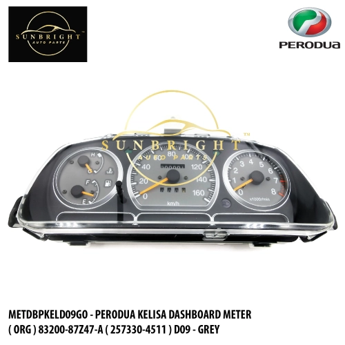 METDBPKELD09GO - PERODUA KELISA DASHBOARD METER ( ORG ) 83200-87Z47-A ( 257330-4511 ) D09 - GREY