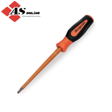 SNAP-ON 3/16" Non-Conductive Composite Flat Tip Soft Grip Screwdriver / Model: CNSGDF66B