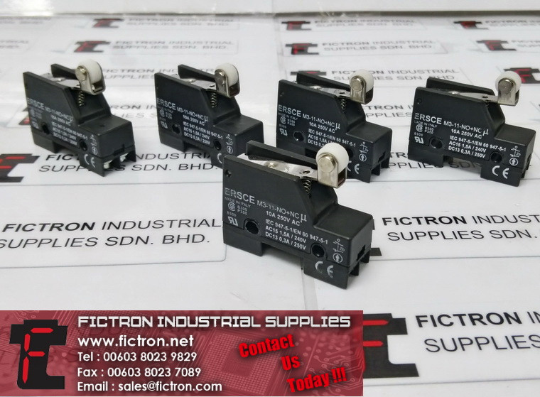M311NONC ME-11-NO-NC M3 SERIES BREMAX ERSCE Miniature Limit Switch Supply Malaysia Singapore Indonesia USA Thailand