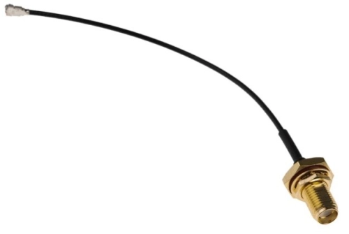 794-2825 - RS PRO Black Female SMA to Female U.FL RF Coaxial Cable, 50 Ω 100mm