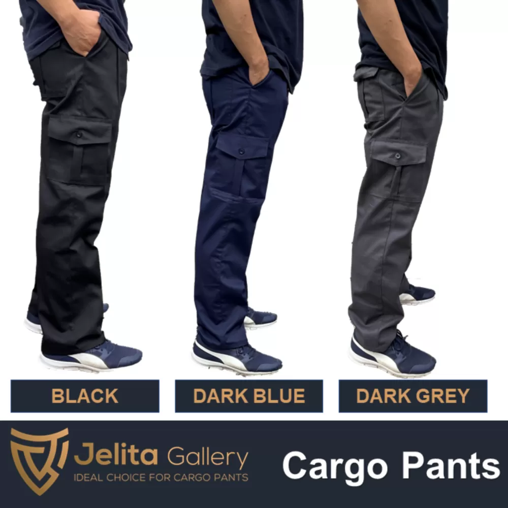 Reflector Industrial Safety Cargo Pants Black 10858# Malaysia
