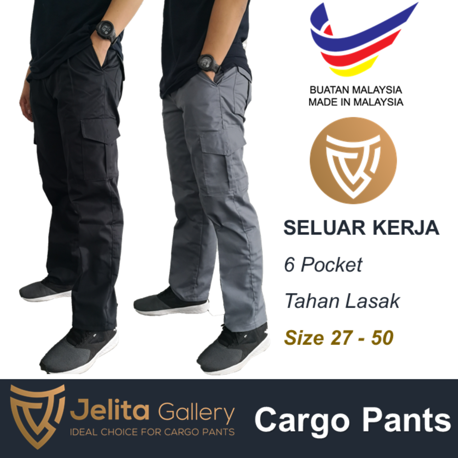 Ready Made Cargo Pant 6 Pocket High Quality Fabric Polyester Cotton