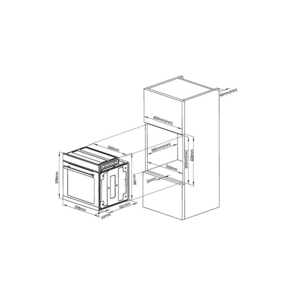 Hafele Built In 11-Function Oven - 533.62.030