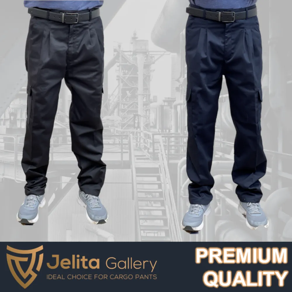 PREMIUM Cargo Pants 6 Pocket Straight Cut Seluar Kerja Pocket Kain Tebal Lembut 6 Pocket