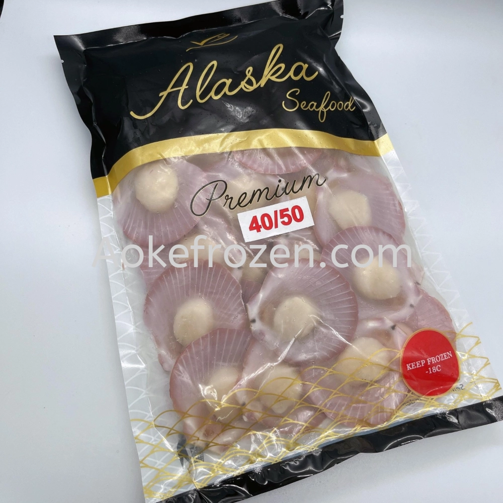 HALF SHELL PINK SCALLOP 500G