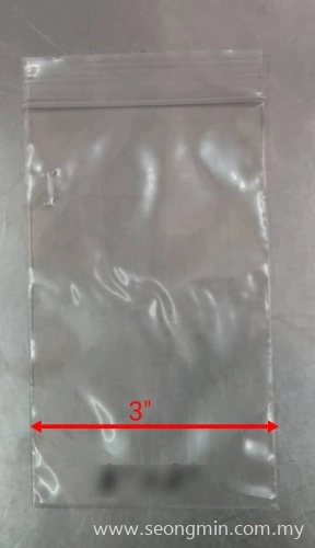 3''x5'' LDPE Zip Lock Bag (1000pcs/pkt)